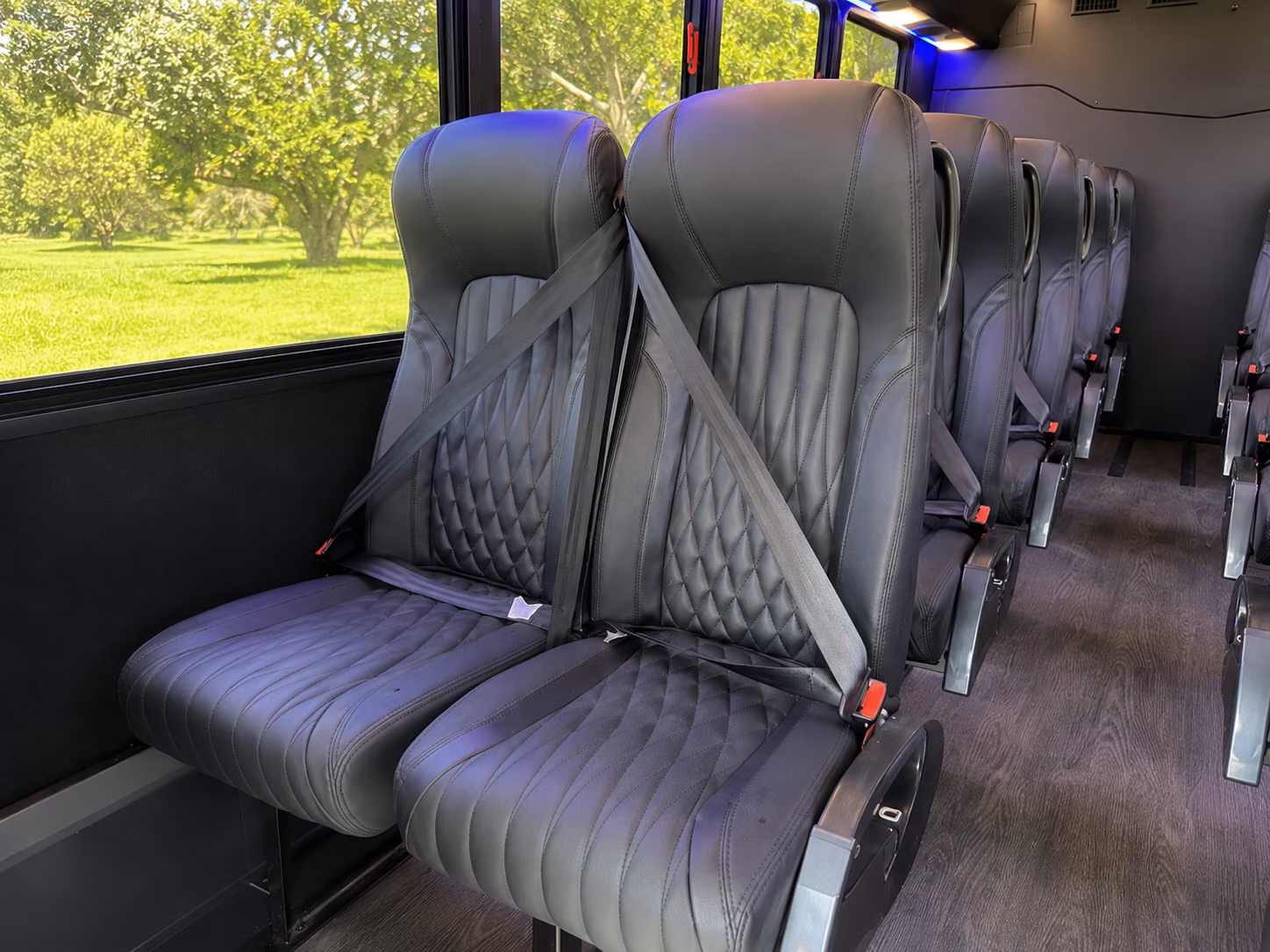 la mirada airport transportation onboard seating