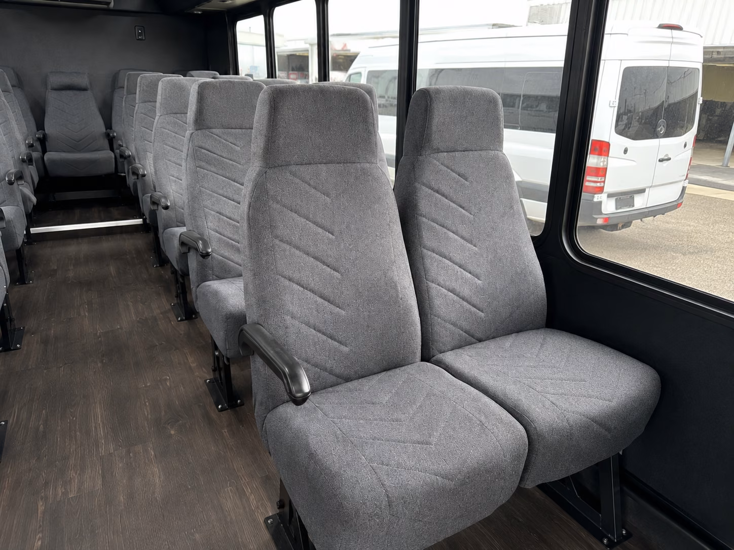 la mirada wedding transportation onboard seating