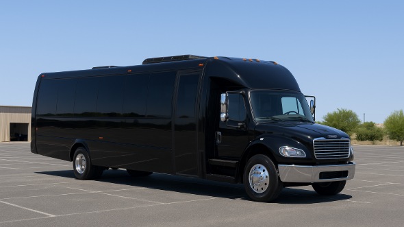 Exterior of Charter Bus Company La Mirada's 15 Passenger Minibus in La Mirada