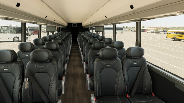 Interior of Charter Bus Company La Mirada's 20 Passenger Mini bus in La Mirada
