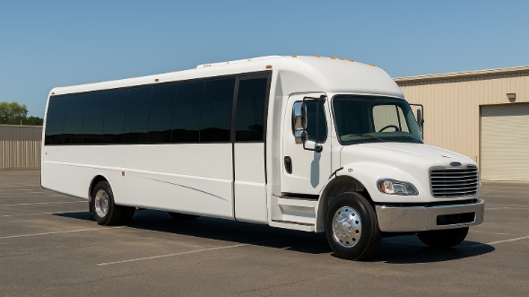 Exterior of Charter Bus Company La Mirada's 20 Passenger Mini bus in La Mirada
