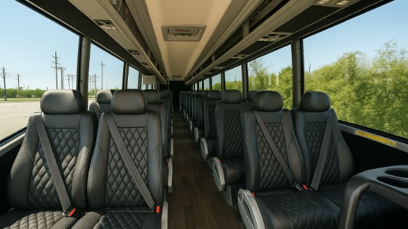 Interior of Charter Bus Company La Mirada's 25 Passenger Mini bus in La Mirada
