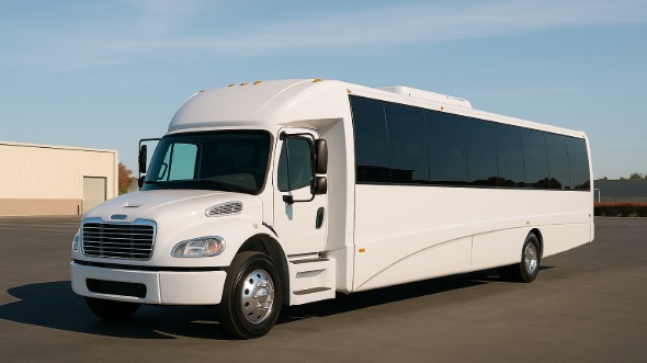 Exterior of Charter Bus Company La Mirada's 25 Passenger Mini bus in La Mirada