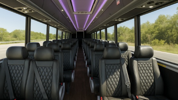 la mirada 18 passenger minibus inside