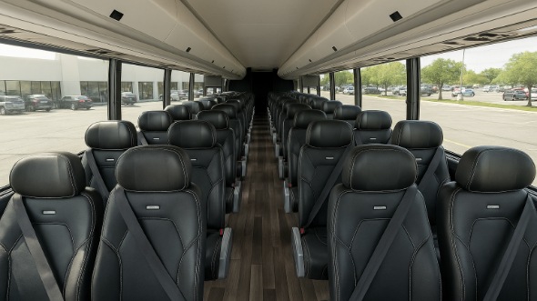 la mirada 28 passenger minibus inside