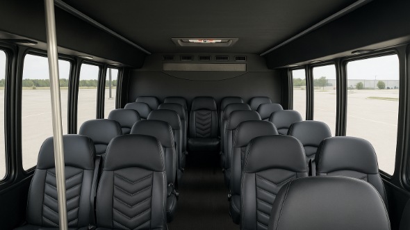 la mirada 35 passenger minibus inside