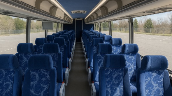 la mirada 50 passenger charter bus inside
