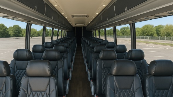 la mirada 55 passenger charter bus inside