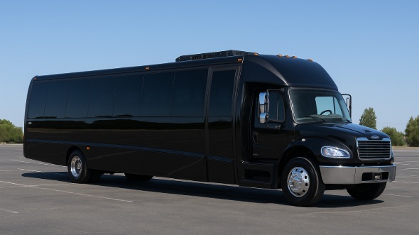 Exterior of Charter Bus Company La Mirada's Party Bus in La Mirada